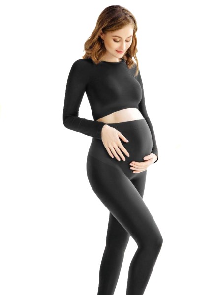 Giulia Mama Seamless Leggings - Kryjące bezszwowe legginsy dla kobiet w ciąży